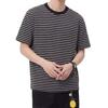 DRIPX Amerikanischer Stil Gestreiftes T-Shirt Für Männer Frauen r Lässig Rundhals Locker Kurzarm T-Shirts Hip Hop Streetwear Oberteil Tees
