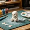 DIY Craft for Kids 3D Printed Halloween Mummy Figurine, Blank Paintable Bandage Ghost Pumpkin Statue, Decoration Mini Desktop Ornament Window