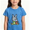 T-shirt per bambini Trotro Cartoon 100% Cotone Stampa Anime T-shirt 2-12 Anni Manica Corta Bambini Ragazze Quotidiano Casual Toddler Estate