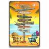 Metal Poster Retro Surfboard Canvas Art for Bar Wall Decor
