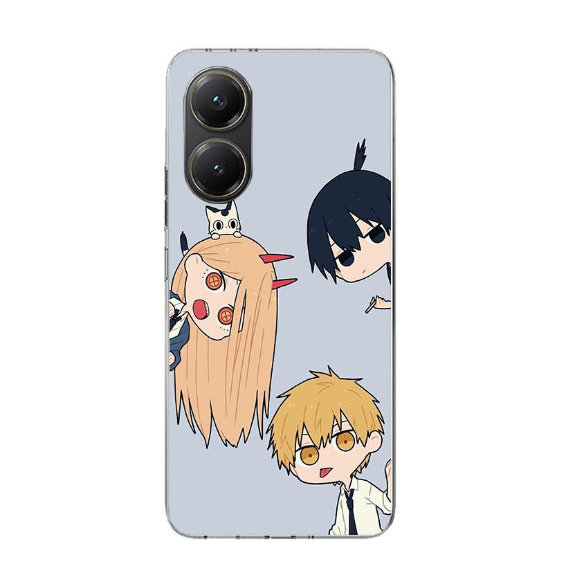 C-Chainsaw Mans Cute Phone Case For Xiaomi Poco X7 X6 X5 Pro F7 Ultra Redmi 15C 15 13 13C 12 12C 10 10A 10C 9 9A 9C 9T Cover Poc