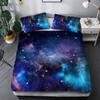 3D Digital Printing Space Star Ebay Three-piece Quilt Cover Pillowcase