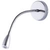 Easy Installation Silver LED Wall Lamp AC85-265V 360-Degree Flexible Wall Light Flexible Gooseneck 3W Sconce Office