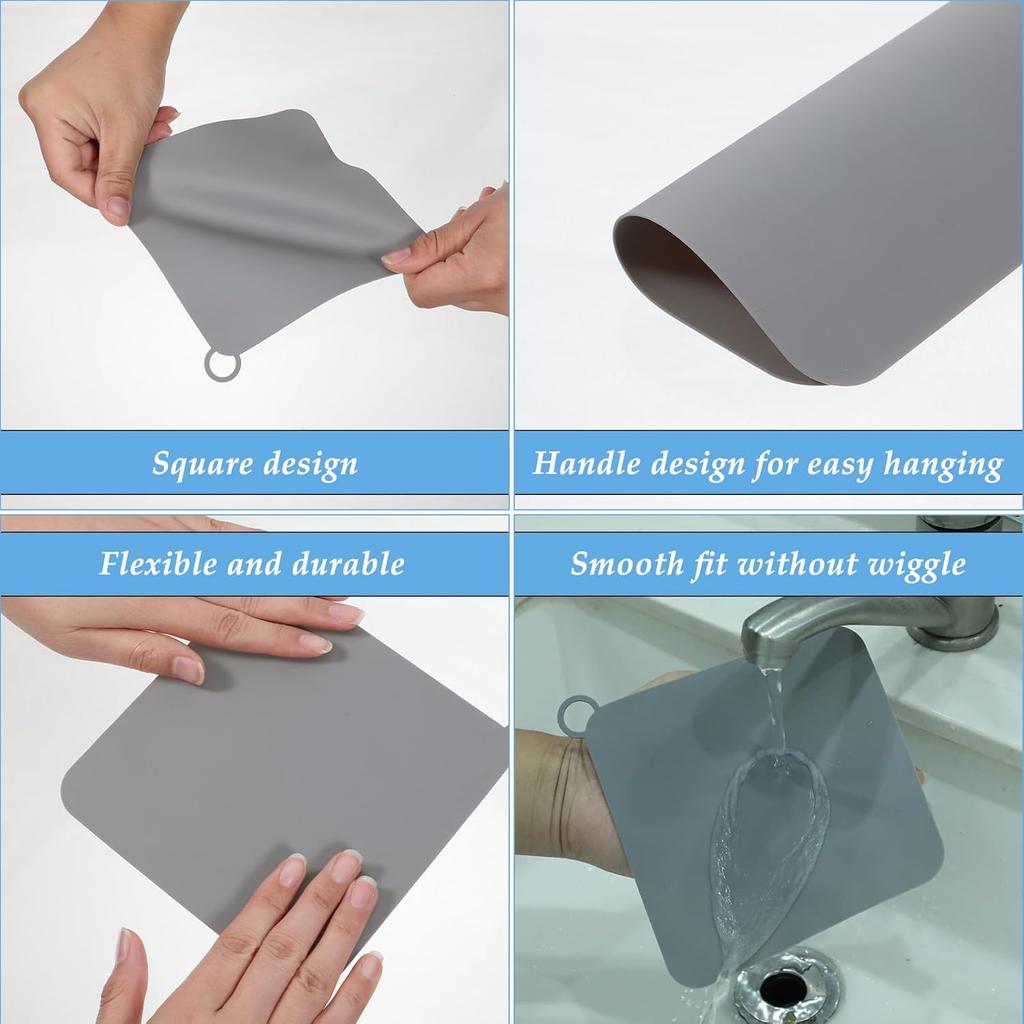 2 Pcs Silicone Tub Stopper Floor Drain Cover Silicone Tub Stopper Floor Drain Cover Sewer Anti-Odor Mat Deodorizing Plugs Seal Sewer Deodorization