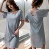 Sleeping Skirt for Women in Summer Thin Design Without Chest Cushion Girl's Skirt Sexy Women's Sleepwear Loose Fit Can Be Worn Outside Short Sleeved