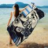 P-Picasso Style Painting Microfiber Printed Beach Towel Mountain Climbing Yoga Beach Swimming Running Absorbent Soft Towel