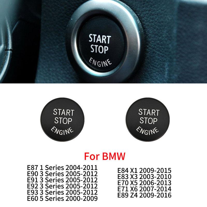 For BMW E87 E90 E91 E60 E70 E83 E70 Car Engine Start Stop Button Replace Cover Accessories for BMW X1 X5 X6 E71 Z4 1 3 5 Series