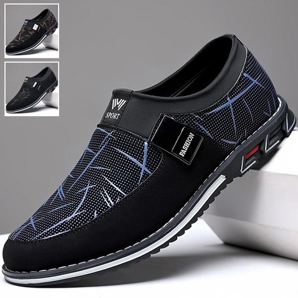 Comfortable Genuine Leather Casual Business Loafers Men Slip On Office Leisure Driving Flats Fashion Daily Work Walking Footwear