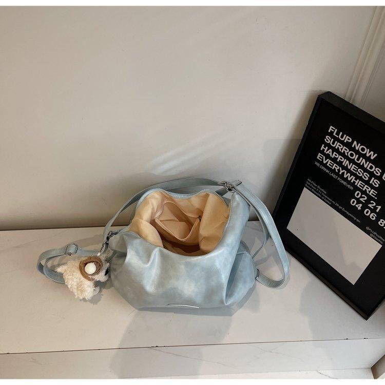 

Розовая вместительная сумка подмышку женская 2025 новая весна-лето рюкзак модная деловая многофункциональная сумка-тоут without pendant синий