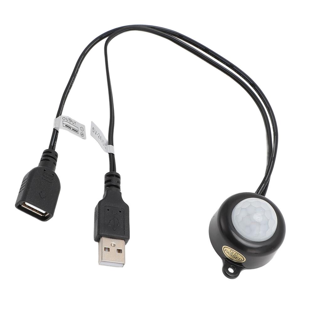 PIR Motion Activated Sensor USB Interface Plug and Play 5V To 24V Infrared Sensor Controller for Light Control