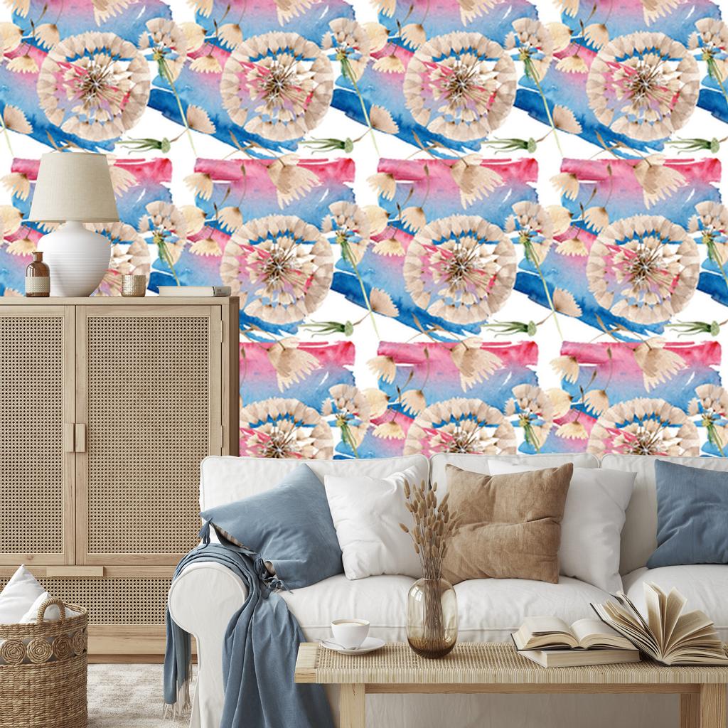 Dandelions wallpaper for living room and bedroom 50x1000
