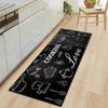 Non Slip Kitchen Runner Rug Tableware Pattern Wear Resistant Floor Mat Home Decor Carpet