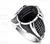 New Mifeiya Creative Black Crystal Rhinestone Zircon Rings for Men CopperColor Wedding Party Vintage Fashion Jewelry