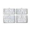 2PCS Word Resin Molds Silicone Keychain Epoxy Casting Mold for Key Fob Luggage Tag for DIY 2Pieces Crafts Pendant Making