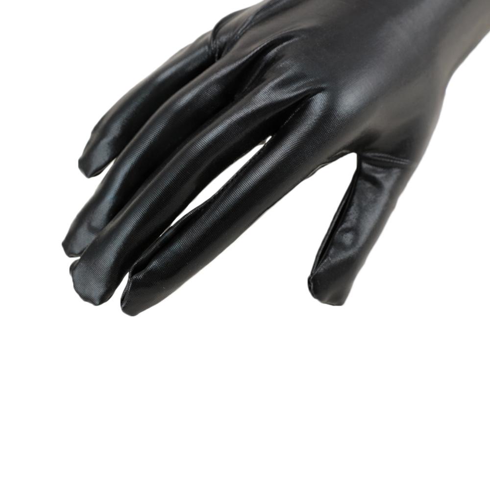 Club Clubwear Faux Cosplay Leather Catsuit Long Latex Gloves Fetish Adult Sexy
