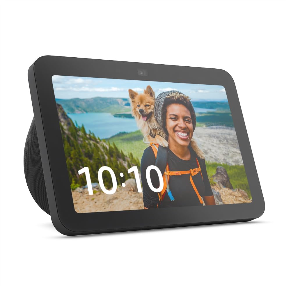 

Розумний дисплей Echo Show 8 3-го покоління у форматі HD із 13-мегапіксельним просторовим звуком Charcoal [Новинка] (випущений 2024) - Алекса, камера, деревне вугілля