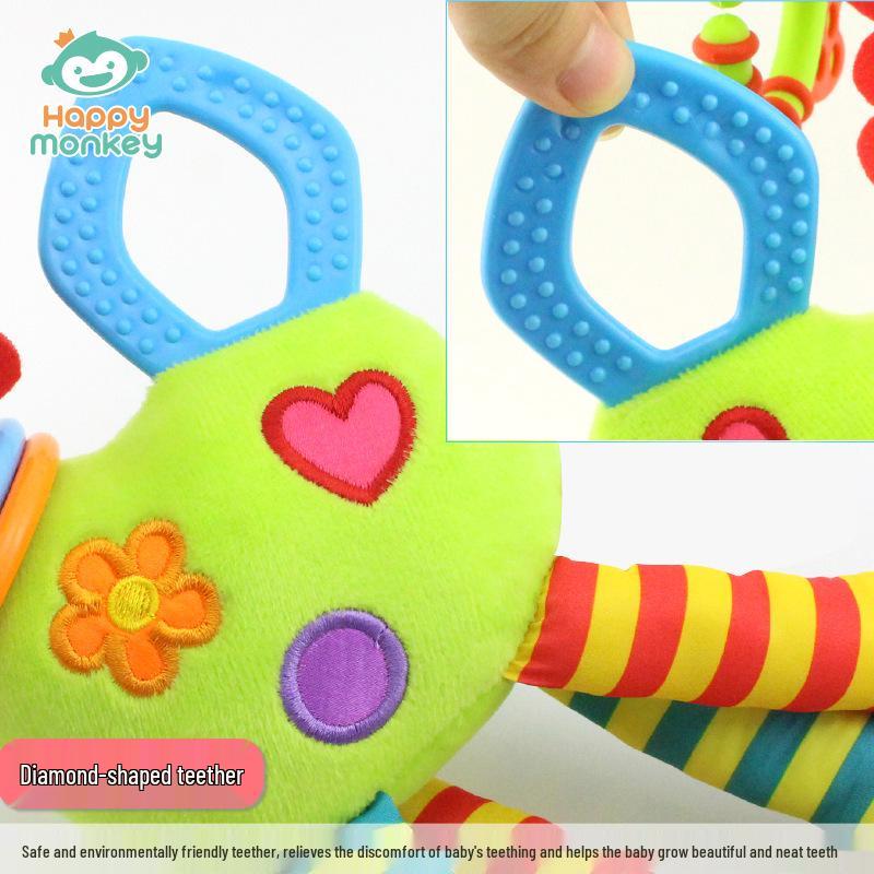 Happy Monkey Baby Mobile: Giraffe Rattle Pendant for Infants