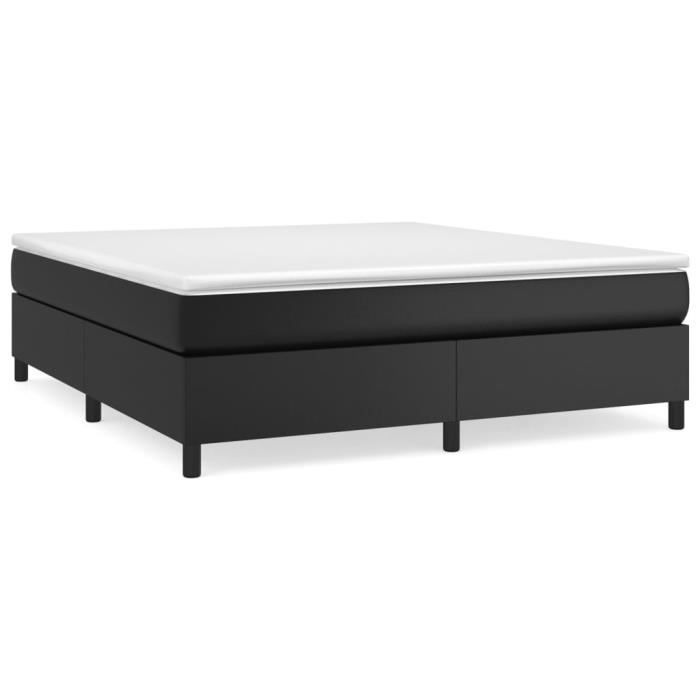 3144614 vidaXL Divan Bed with Mattress Black 160x200 Cm