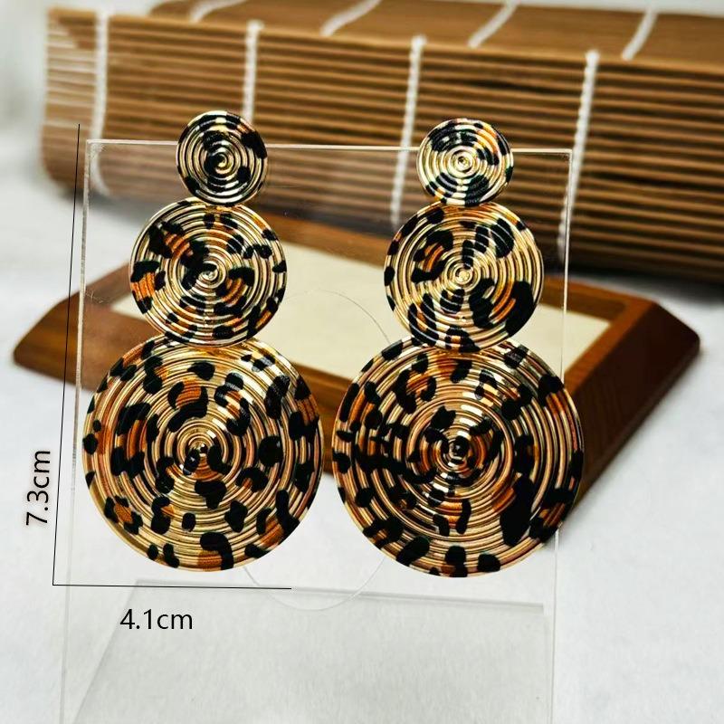 Brincos de Leopardo da Moda Para Mulheres