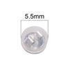 Transparent Silicone Copper Earplugs for DIY Jewelry Making 1 Pair