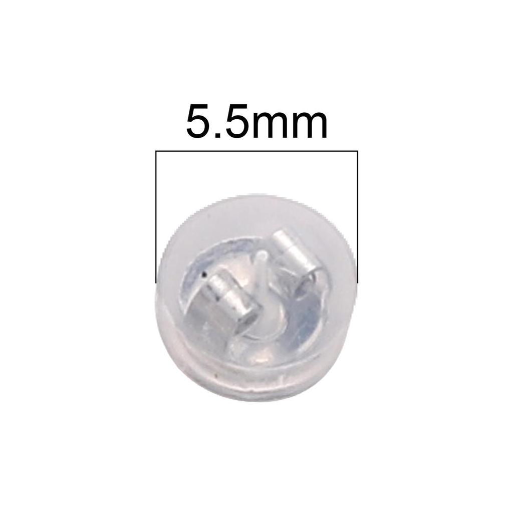 Transparent Silicone Copper Earplugs for DIY Jewelry Making 1 Pair