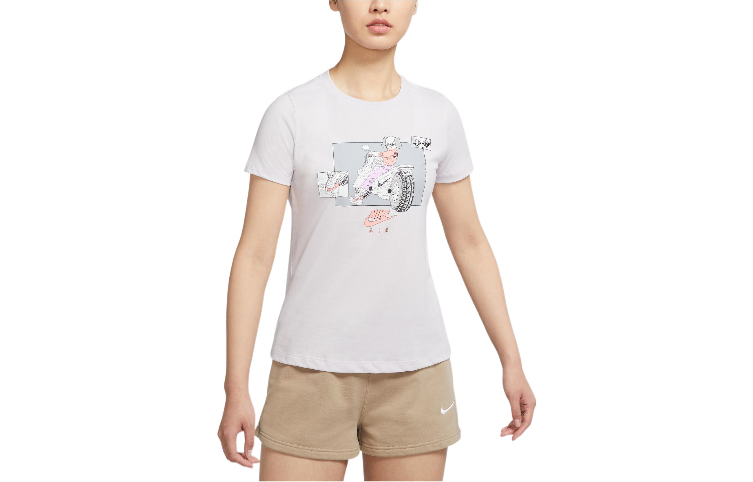 Nike T Shirt Women s Light Gray DQ3148-556 M