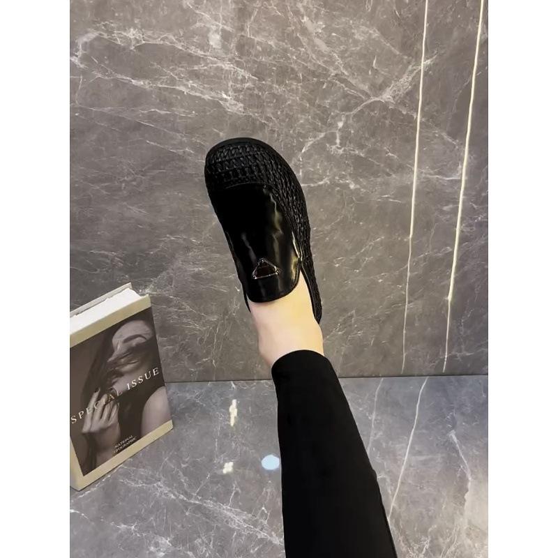 Transparent Loafers Business Casual Shoes Soft Leather Soft Sole Handwoven Shoes Genuine Leather Men's Shoes Breathable Comfortable Shoes Trendy