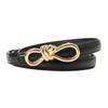 Womens Fashion Leather Belt For Dresses And Jeans With Alloy Buckle For Casual Wear