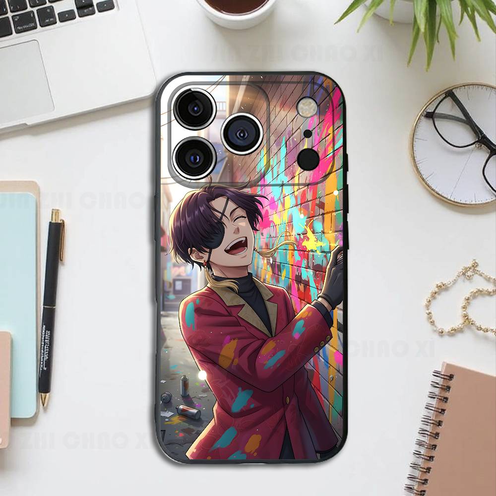 

Anime H-Hayato S-Suo Silicone Soft Phone Case For IPhone17 16 15 14 13 12 11 Pro Max Plus X XR SE Cover iPhone15