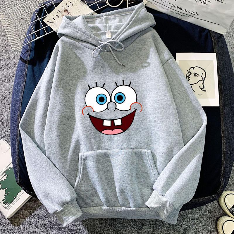Smiley Face SpongeBob Unisex Hooded Sweatshirt - Trendy & Fashionable 2025 Edition