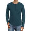 Retro Men'S Outdoor Loose Autumn Hoodie Casual Long Sleeved Henley Collar Top Shirt Cardigan