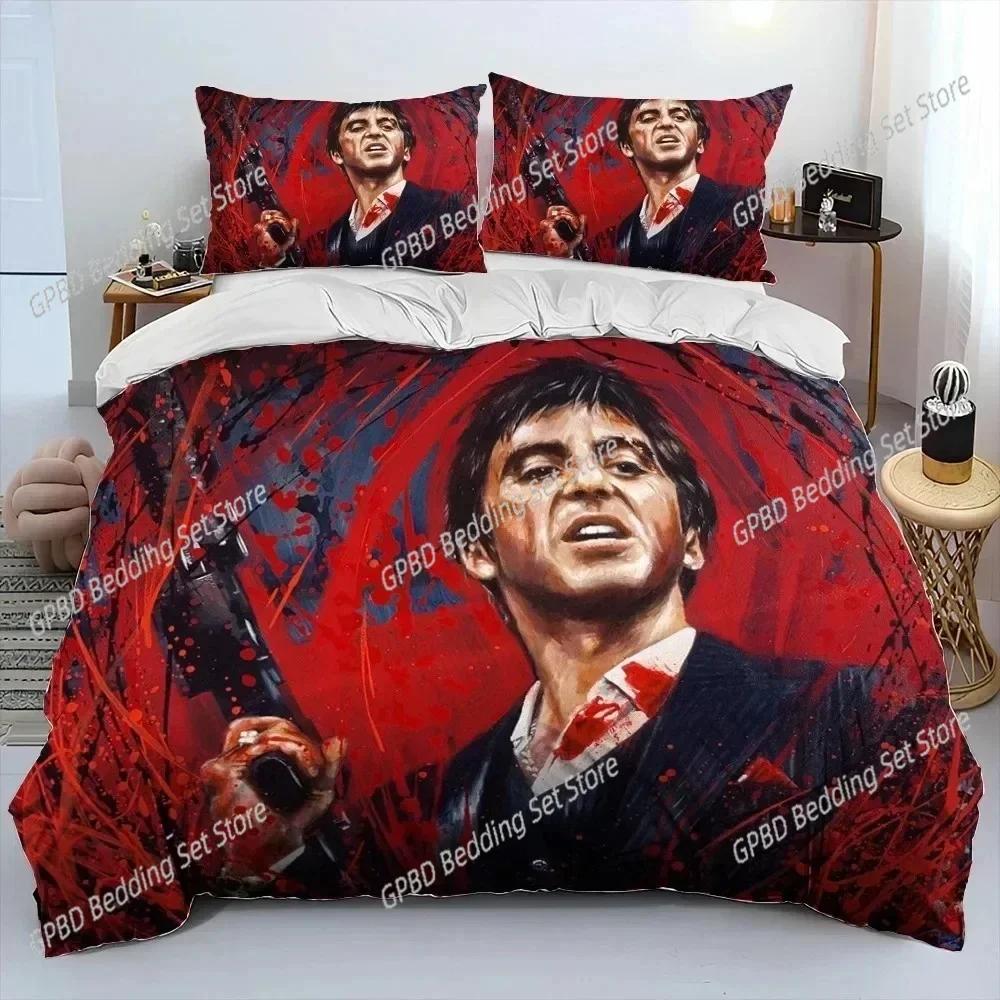 Comforter 3D Print Movie Scarface Tony Bedding Set Bedroom Soft Modern S Comefortable Kids And
