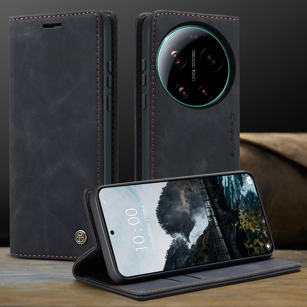 CaseMe Luxus Retro Magnetischer Flip PU Leder Handyhülle für Xiaomi 17 17Ultra Brieftaschenabdeckung Handy Hülle Für Xiaomi 17 Ultra
