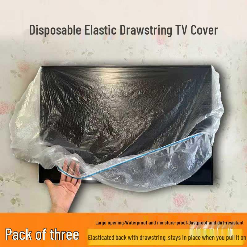 Waterproof TV & AC Dust Cover: Wall-Mounted, Elastic, Moisture-Proof Sleeve