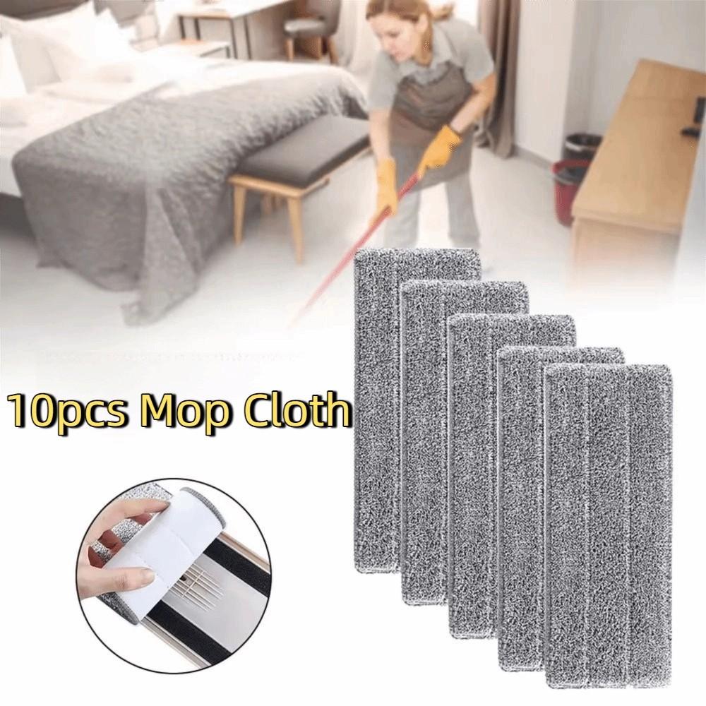 10pcs High Absorbency Flat Mop Cloth Self Wring Replacement Mop Cloth  Household Cleaning