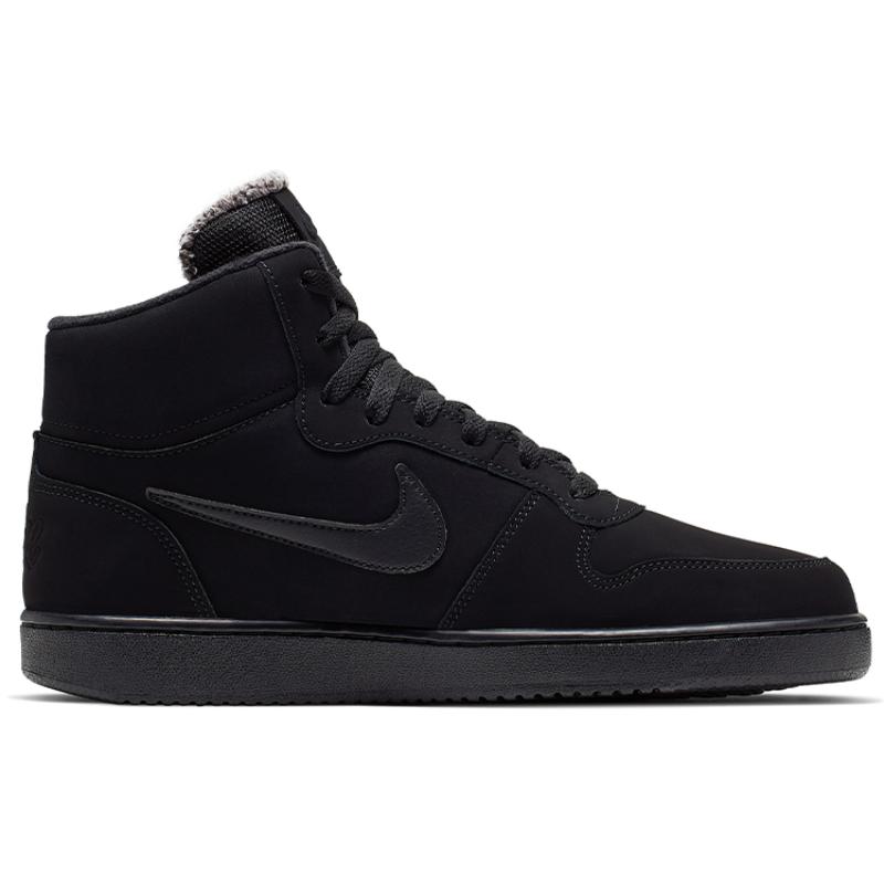 Nike Ebernon Mid Se Triple Black  Sneakers  AQ8125-003
