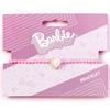 barbie Pink Bead Friendship Bracelet with Heart Shaped Bead