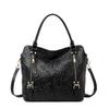 Leather handbag fashion embossed handbag leather temperament one-shoulder crossbody bag