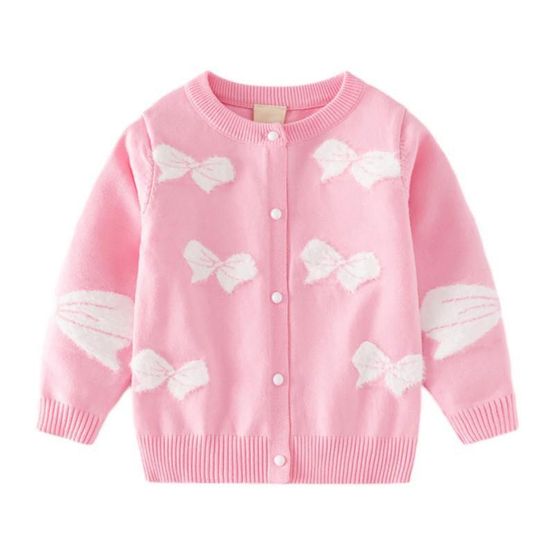 2-9 Years Kids Print Sweater Knitted Coat