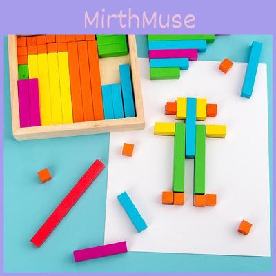 Regenbogen-Zählstäbe aus Holz Pädagogisches Spielzeug für Kinder zum Erlernen von Mathe-Fähigkeiten