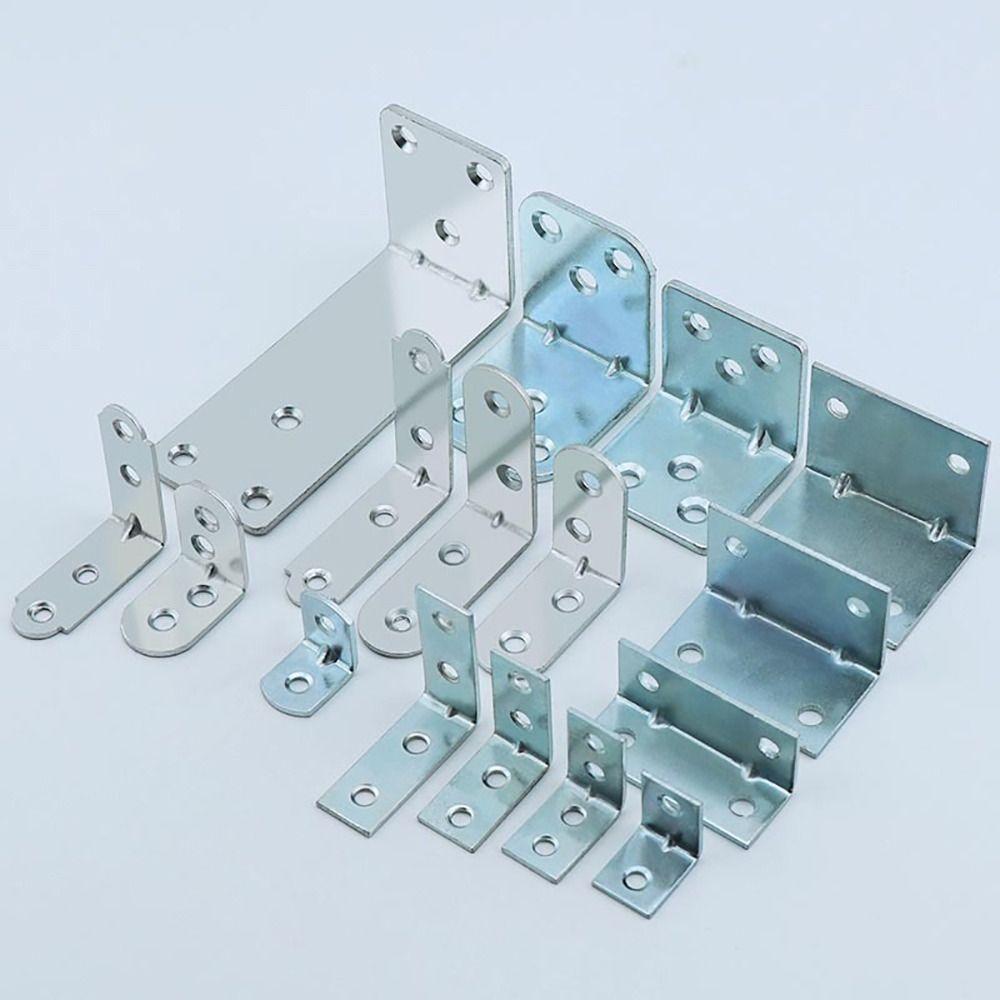 2/4/6/8/10Pcs 90 Degree Angle Bracket Iron Shelf Support Bracket  Cabinet Screens Wall