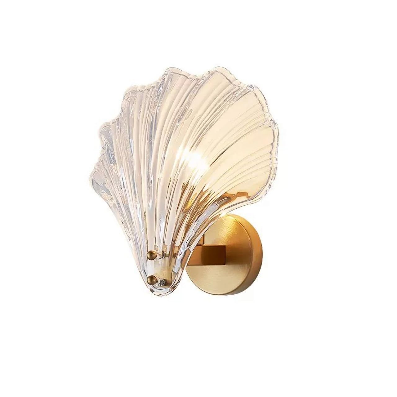 

LWL Wall Light, Single Light, Simple Wall Lamp, Modern Glass Seashell Wall Light, Wall-Mounted Lighting Fixture, Interior Lighting Fixture for