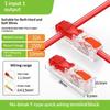 10Pcs T Type Electrical Cable Lever Connector Fast Stripping Free Crimp Terminal With Fixing Hole Awg 18-12