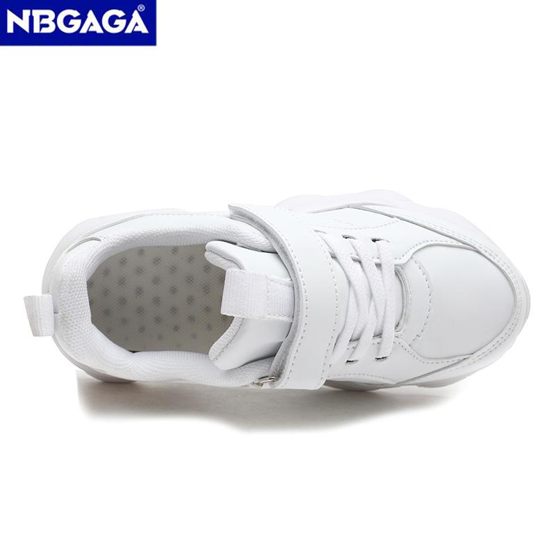 Four Seasons Children's Fashion Sports Shoes Breathable Student White School Walking Shoes Anti-skid Boys& Girls Casual Running Sneaker