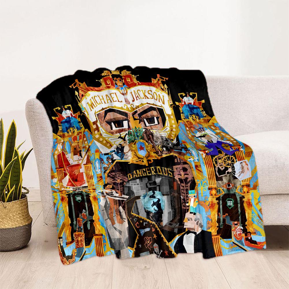 Michael Jackson 86 Blanket Soft & Cozy Suitable for Bedding Office Chair Livingroom for All Occasions Playful Design