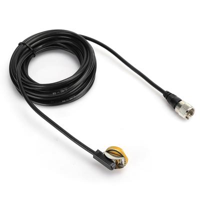 5M RG58U Extensible Copper Low Loss Coaxial Cable PL259 To NMO Used for Mobile Radio Transceiver