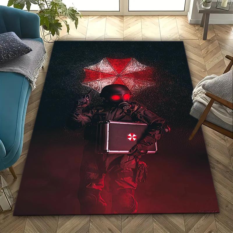 1PC Resident Evil Print Rug - home decoration Carpet For Living Room Bedroom Flooring Computer Chair Area Rug