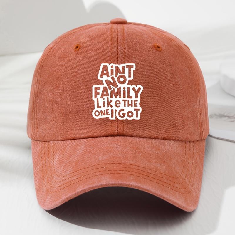 

AINT Soft-top Baseball Cap for Men and Women, Retro Fashionable Outdoor Hat Adjustable помаранчевий