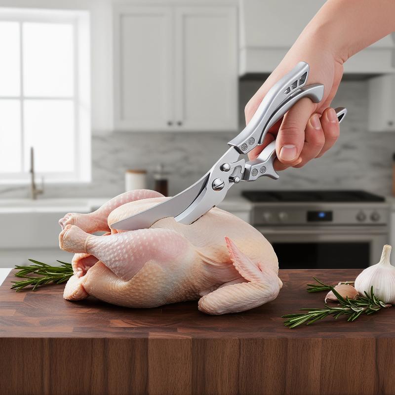 Stainless Steel Kitchen Shears Heavy Duty for Cutting Chicken Bones Professional Cooking Scissors5