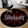 1 vnt. Slipknot grupės logotipas, apvalus biuro kilimas, neslystantis, minkštas ir patvarus biuro kilimas interjero dekoravimui, puikiai tinka biurui yy250915077